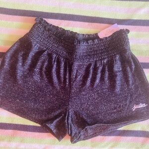 Justice Charcoal Girls Athletic Shorts NWT